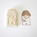 Hand Carved Rubber Stamp